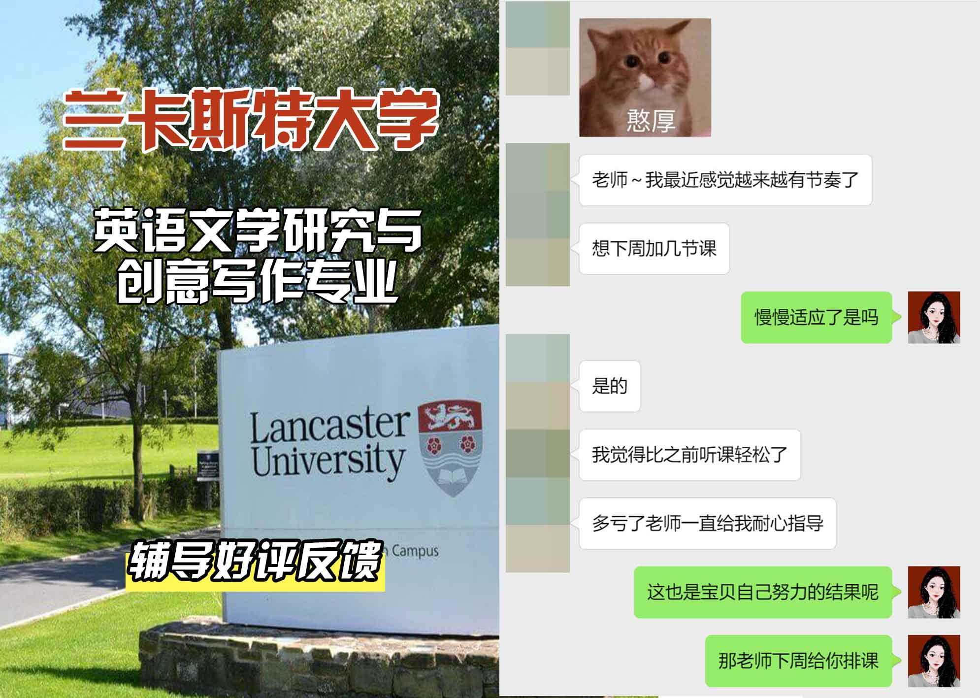 LU兰卡英语文学研究与创意写作辅导好评反馈