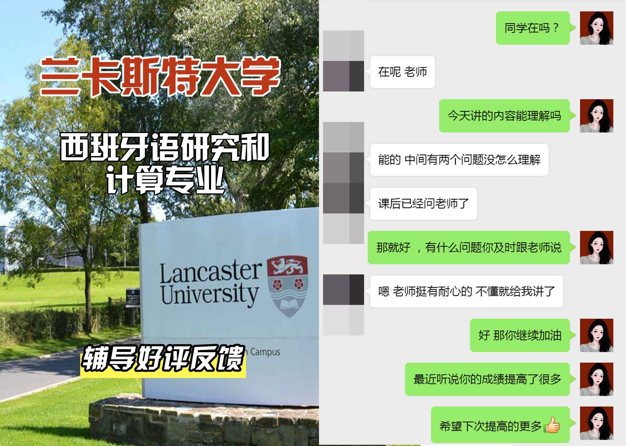 LU兰卡西班牙语研究和计算辅导好评反馈