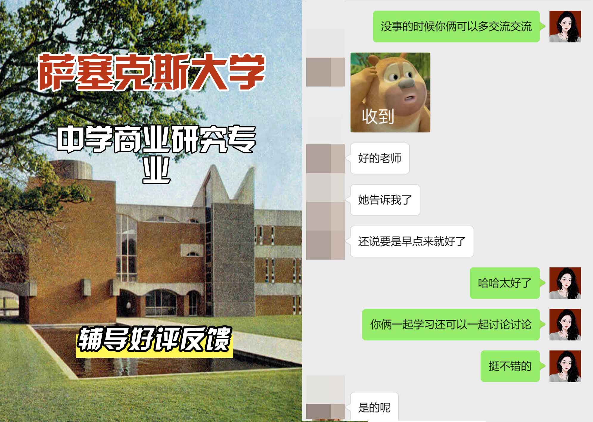 Sussex萨塞克斯大学中学商业研究辅导好评反馈