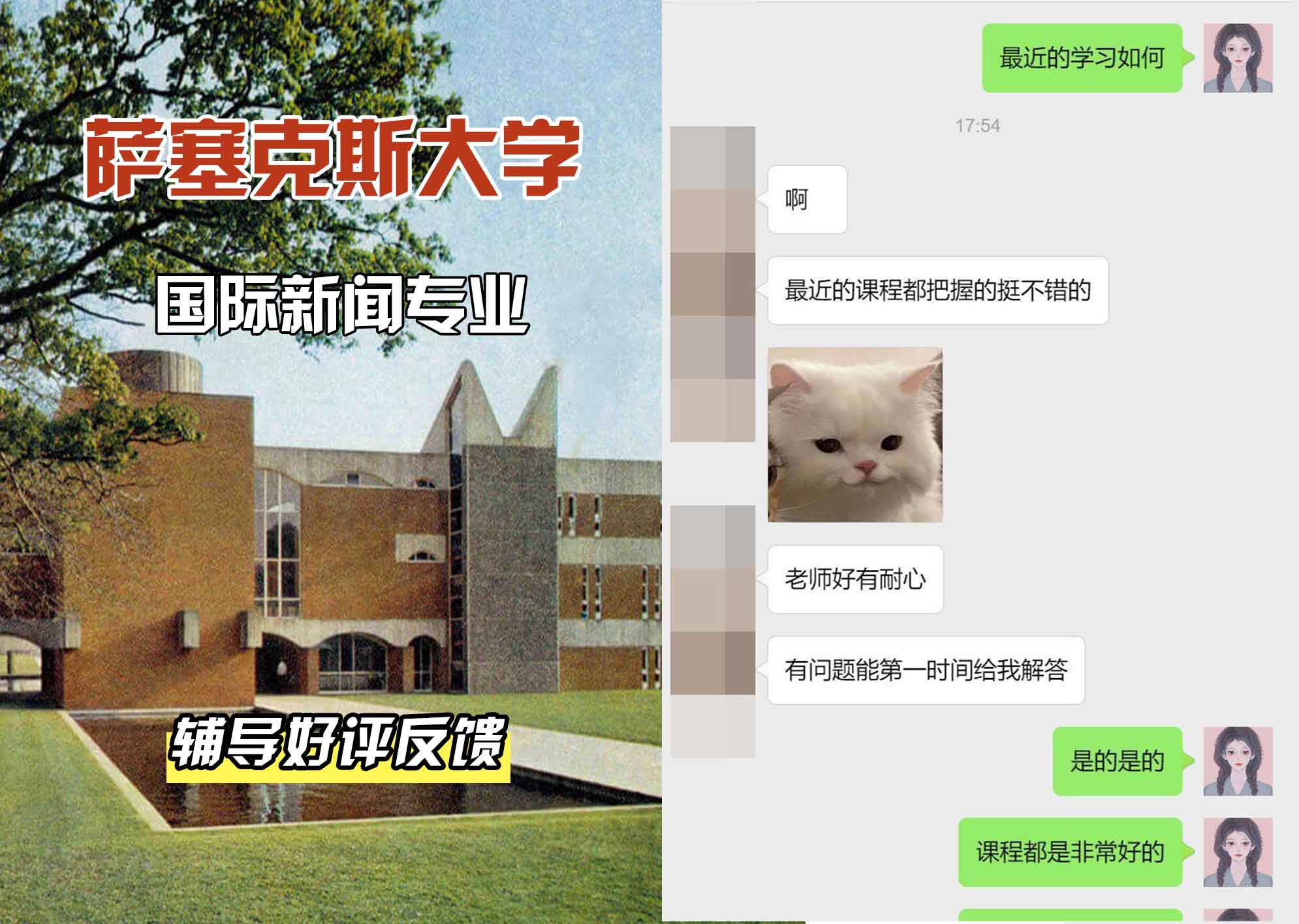 Sussex萨塞克斯大学国际新闻辅导好评反馈