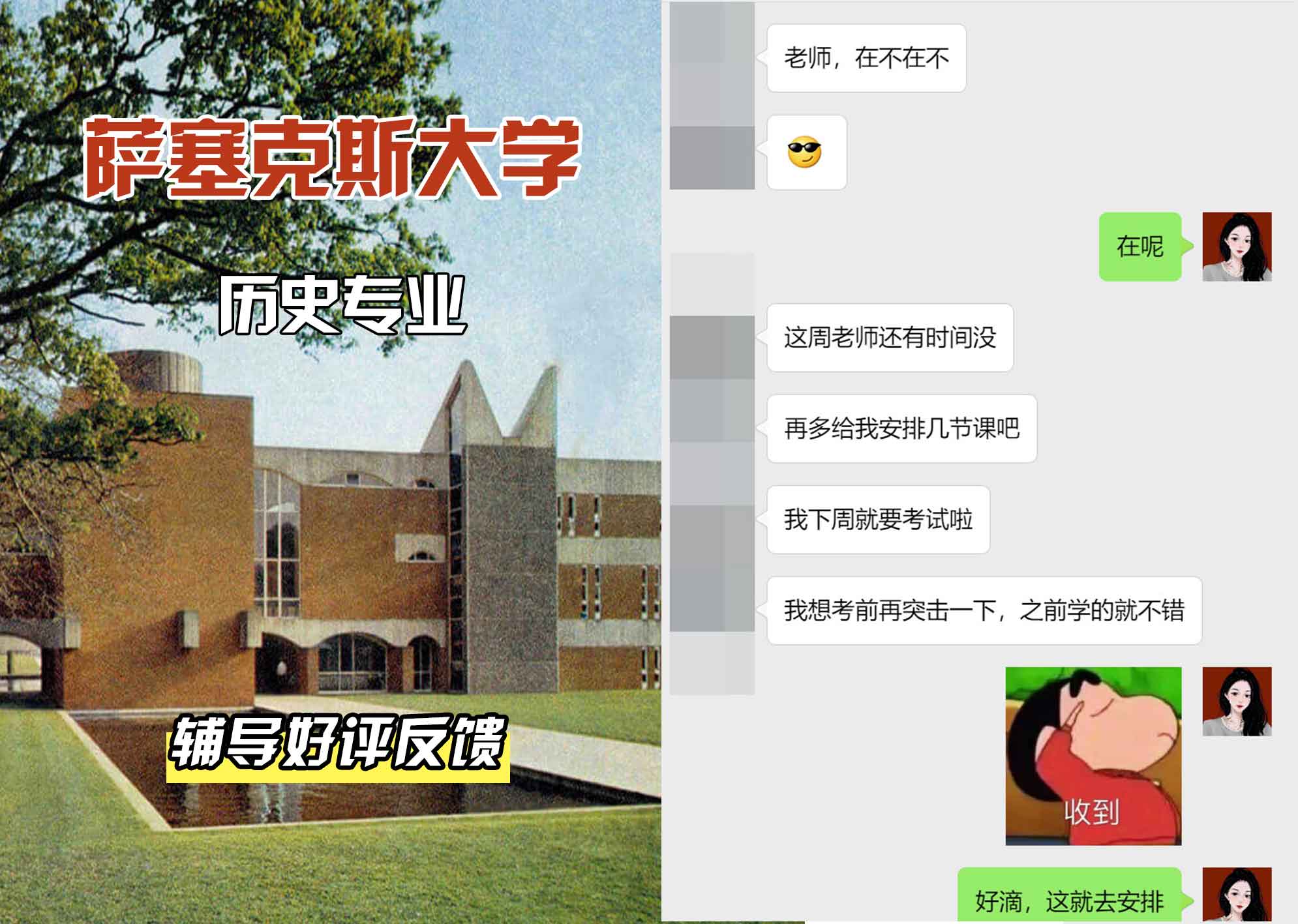 Sussex萨塞克斯大学历史辅导好评反馈