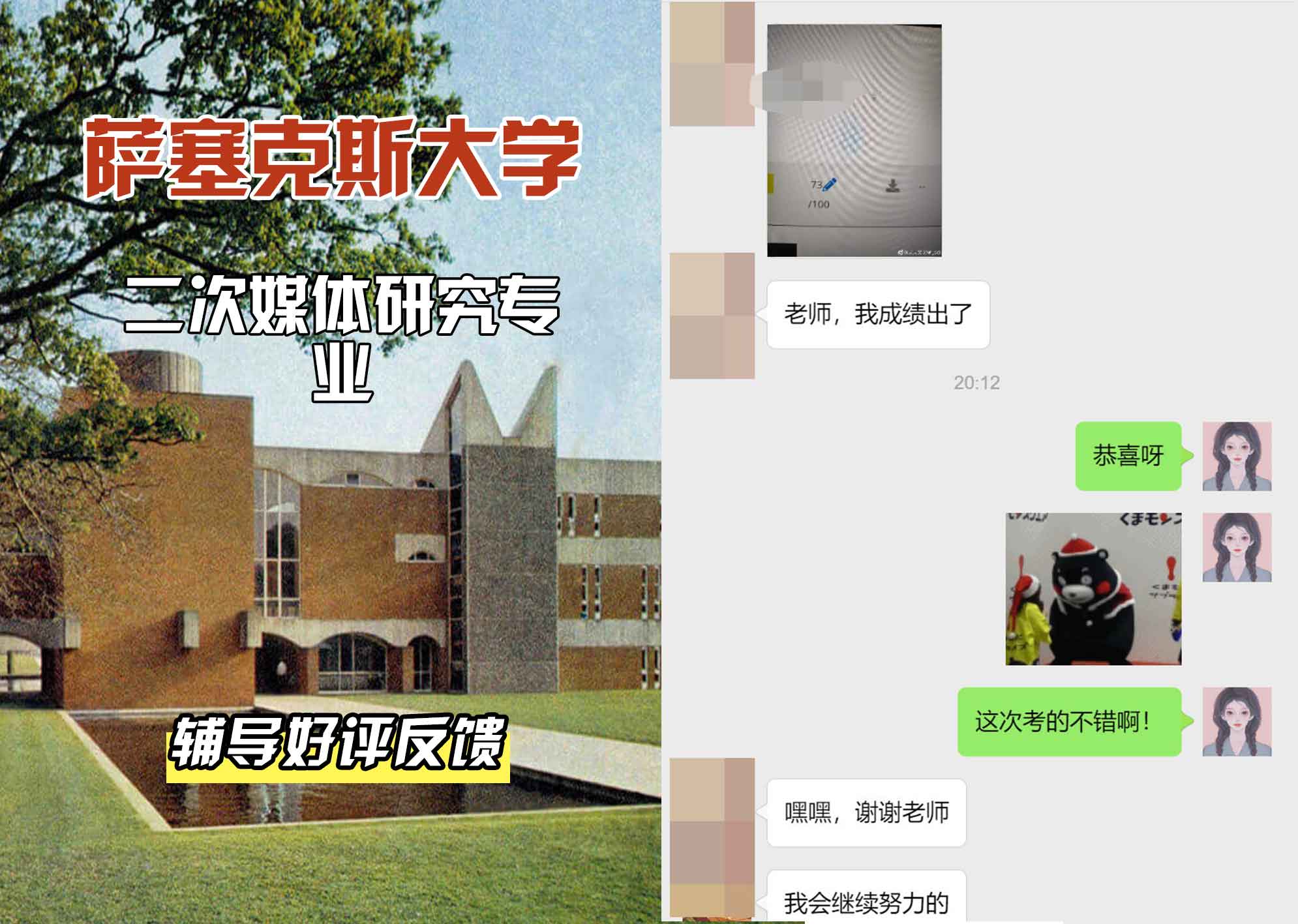 Sussex萨塞克斯大学二次媒体研究辅导好评反馈