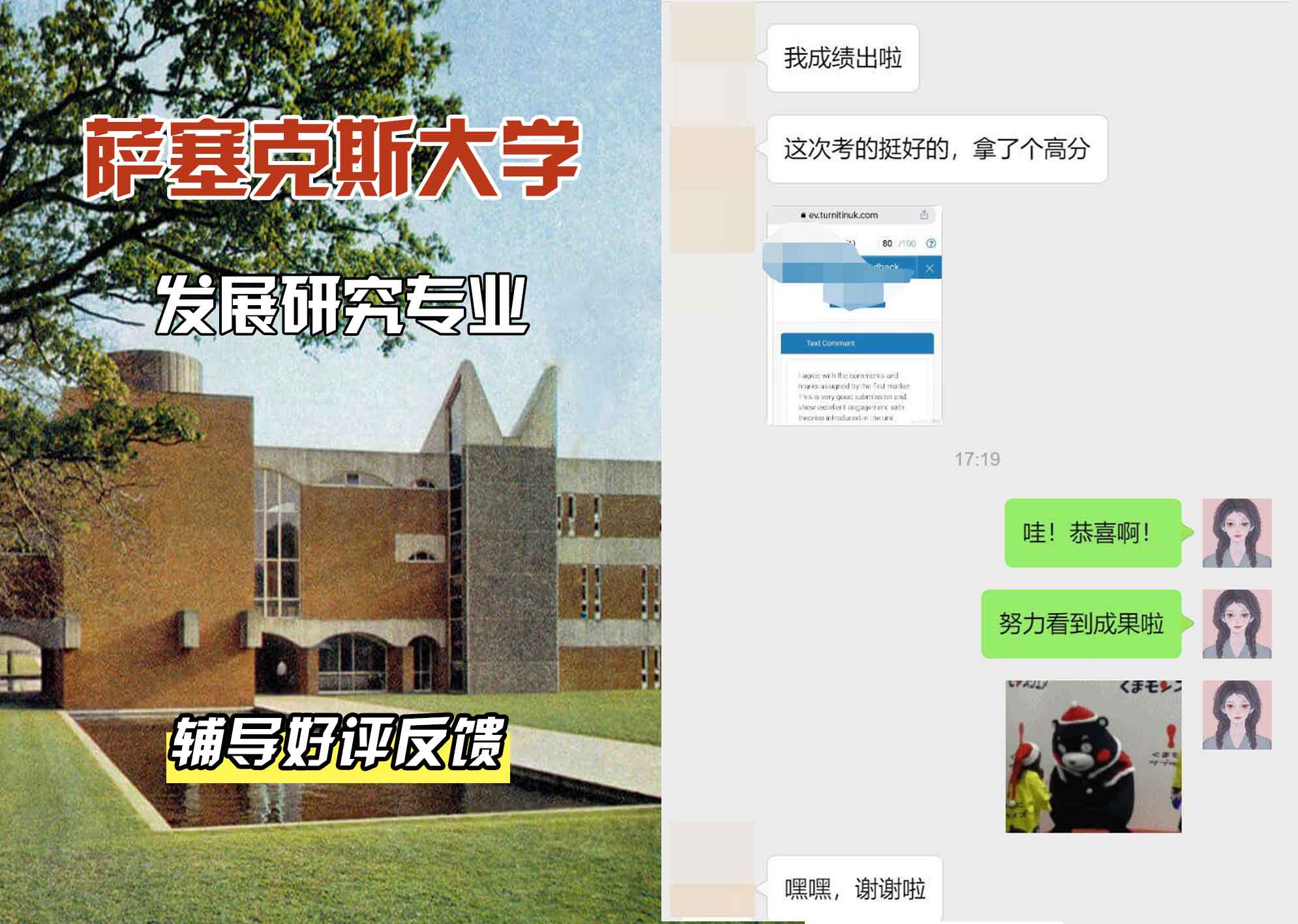 Sussex萨塞克斯大学发展研究辅导好评反馈