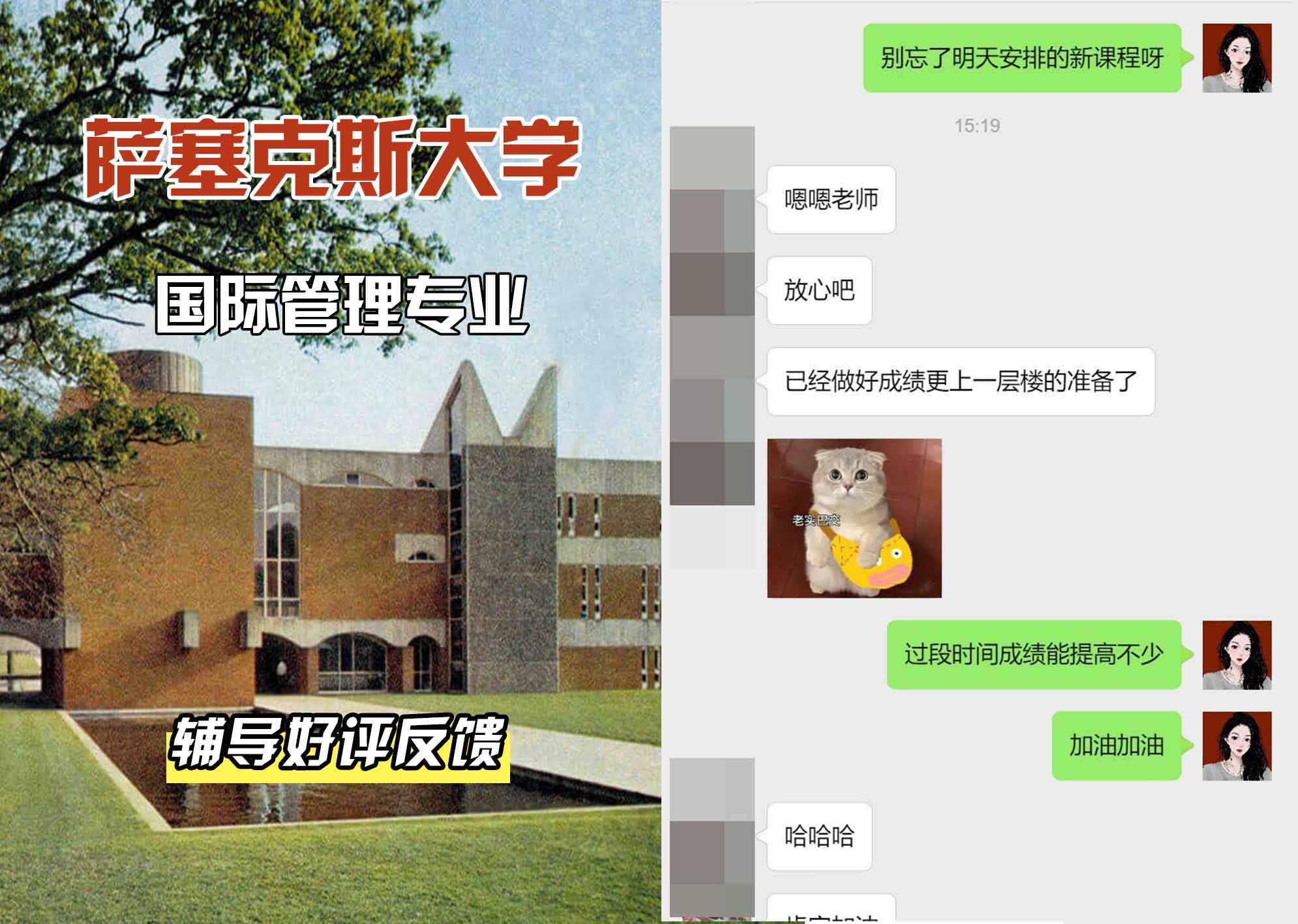Sussex萨塞克斯大学国际管理辅导好评反馈