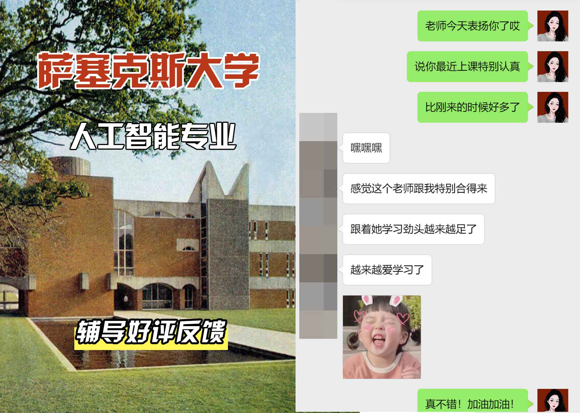 Sussex萨塞克斯大学人工智能辅导好评反馈