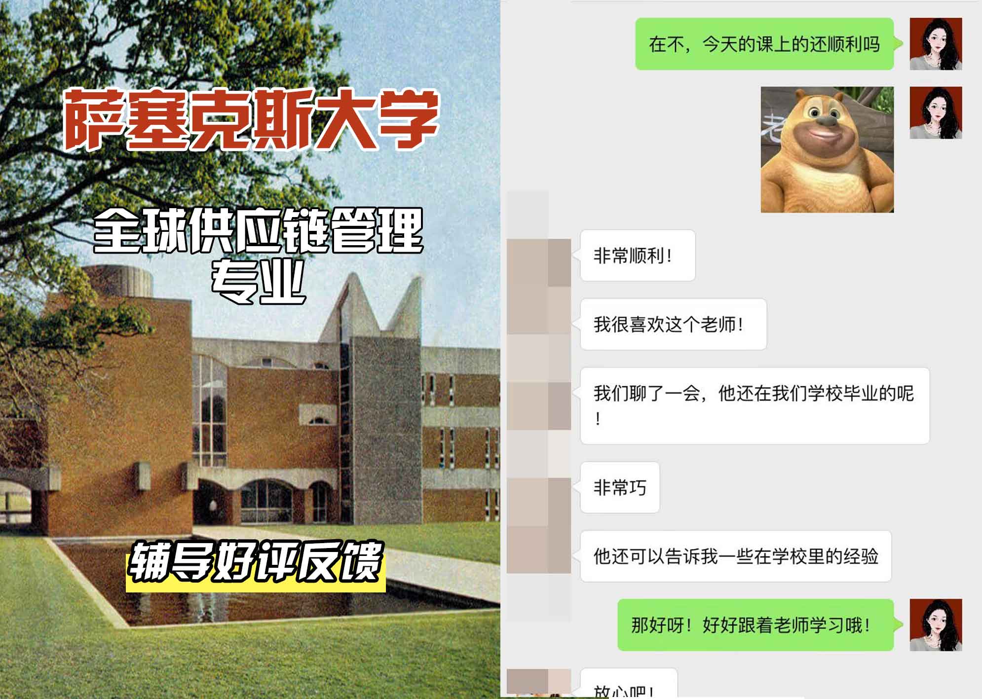 Sussex萨塞克斯大学全球供应链管理辅导好评反馈