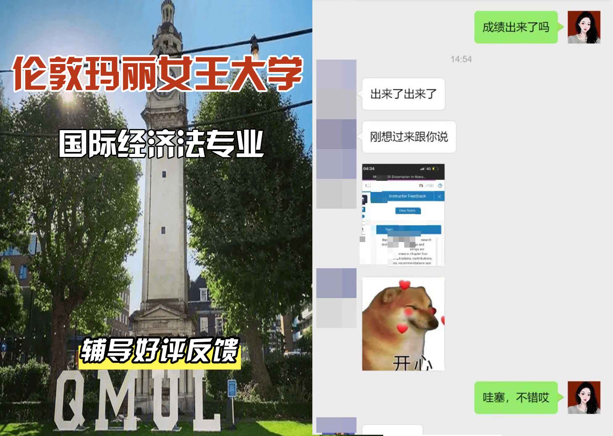 QM女王大学国际经济法辅导好评反馈