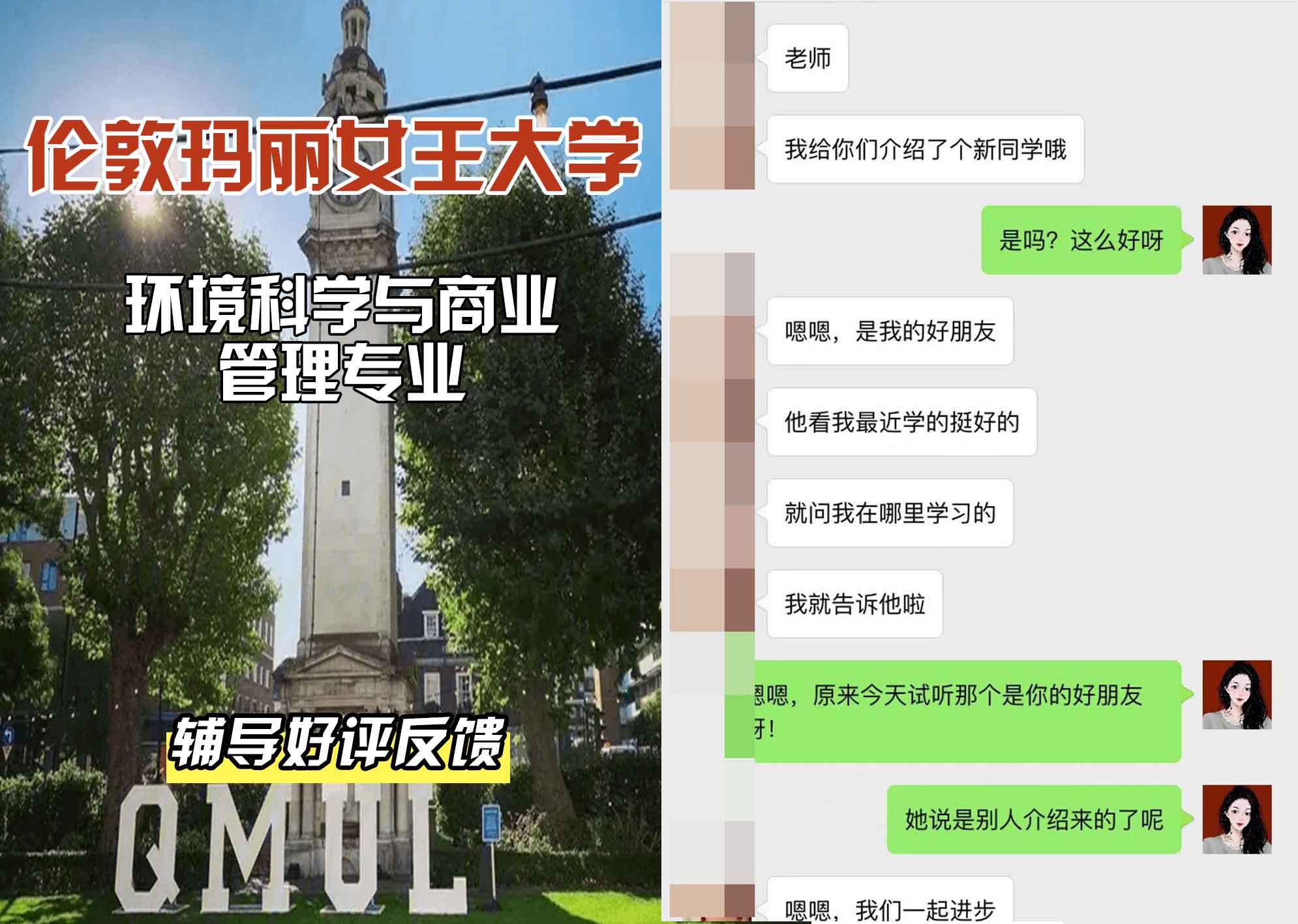 QM女王大学环境科学与商业管理辅导好评反馈
