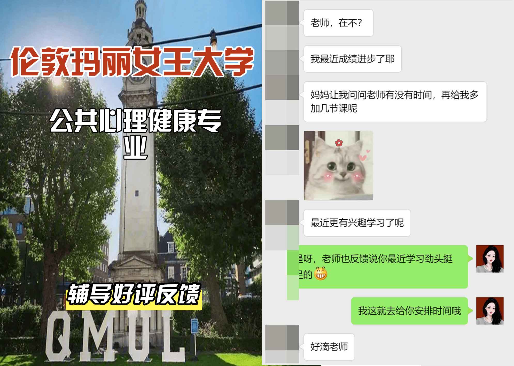 QM女王大学公共心理健康辅导好评反馈