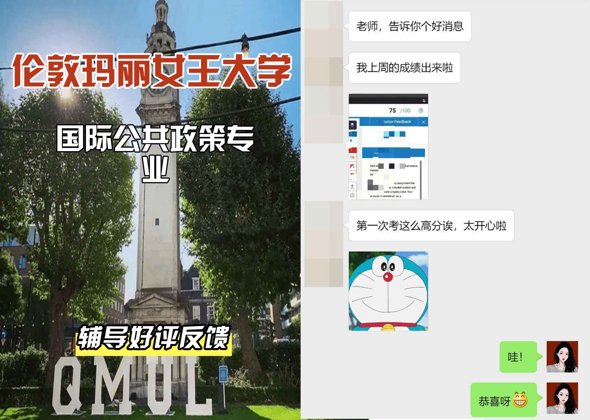 QM女王大学国际公共政策辅导好评反馈