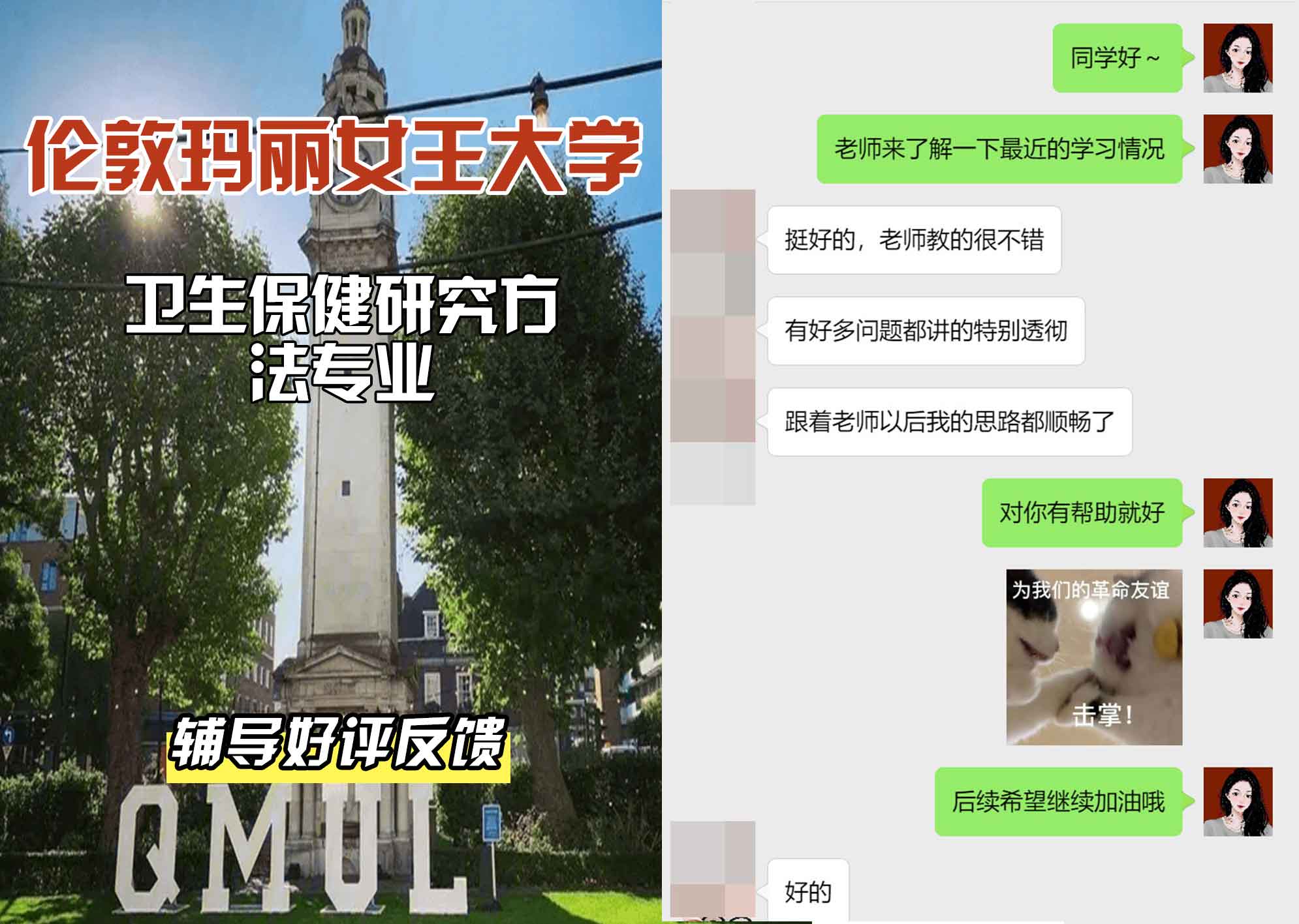 QM女王大学卫生保健研究方法辅导好评反馈