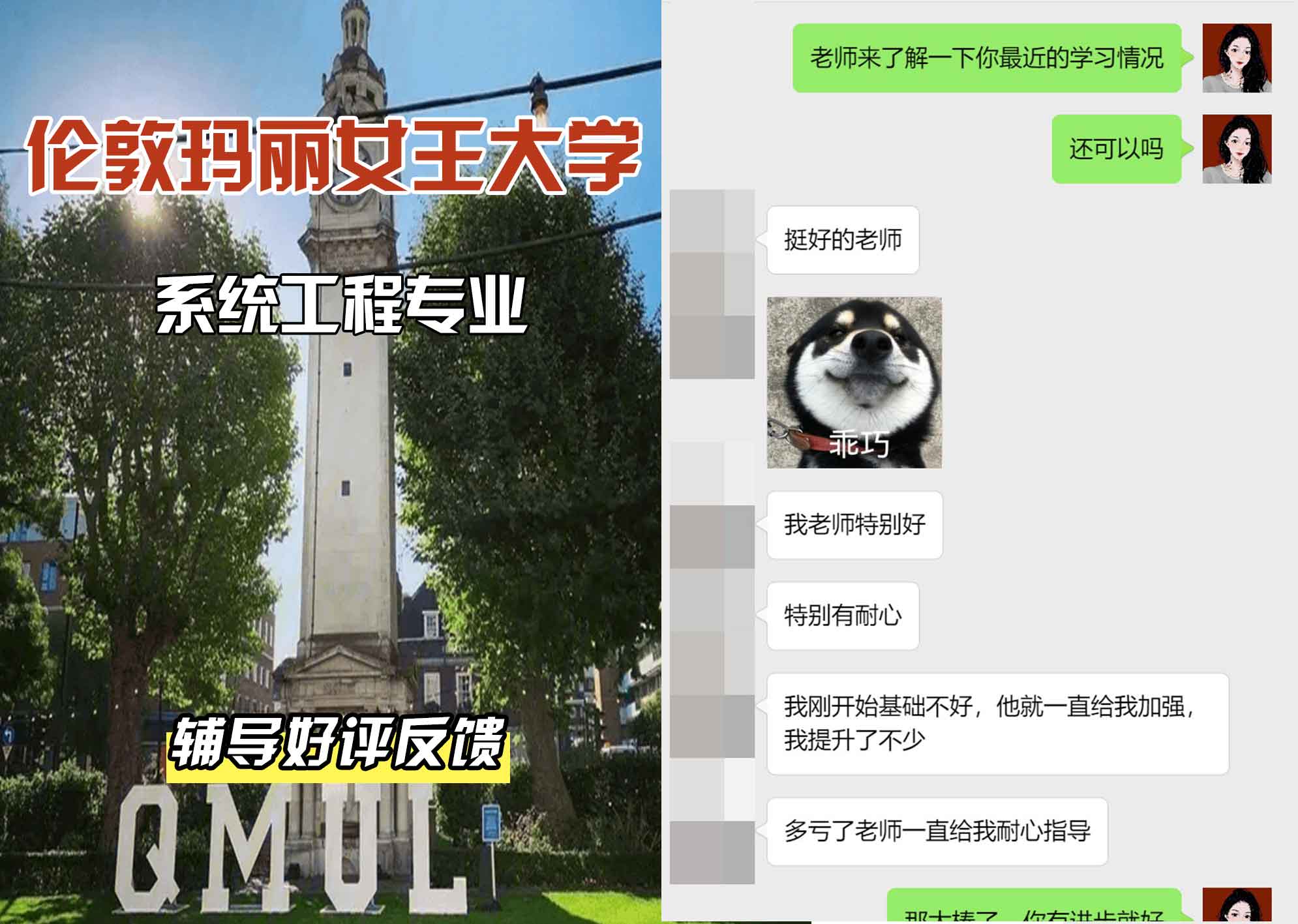 QM女王大学系统工程辅导好评反馈