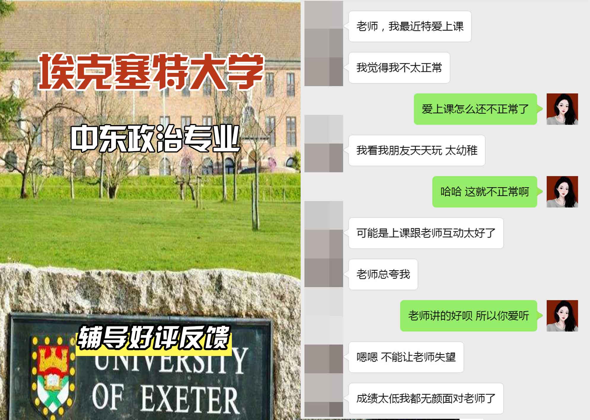 埃大埃克塞特大学中东政治辅导好评反馈