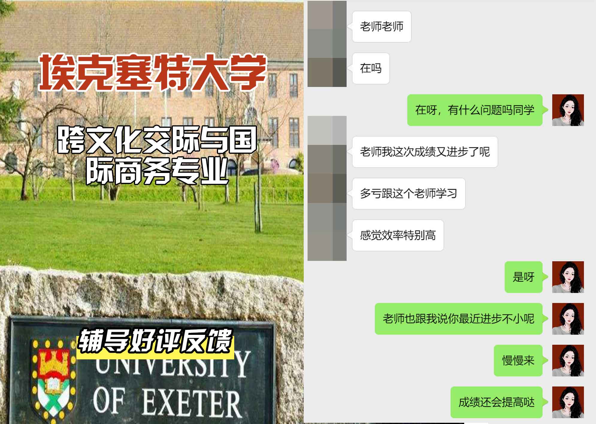 埃大埃克塞特大学跨文化交流与国际商务辅导好评反馈