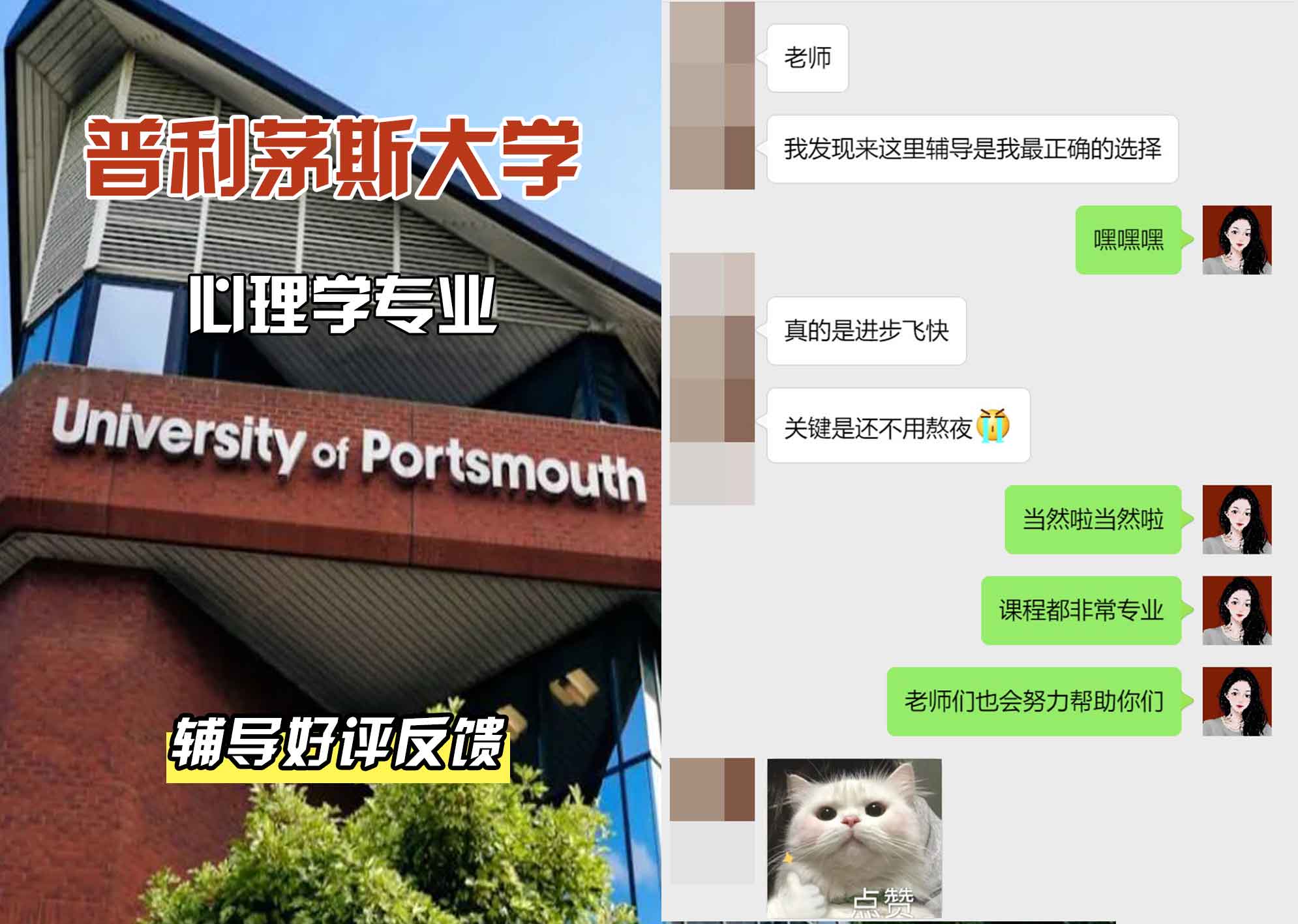 普利茅斯大学UOP心理学辅导好评反馈