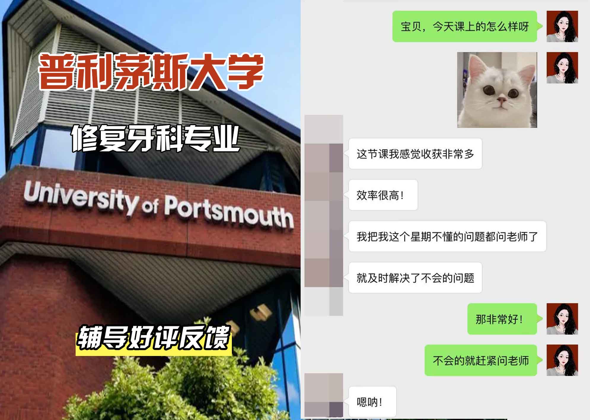 普利茅斯大学UOP修复牙科辅导好评反馈