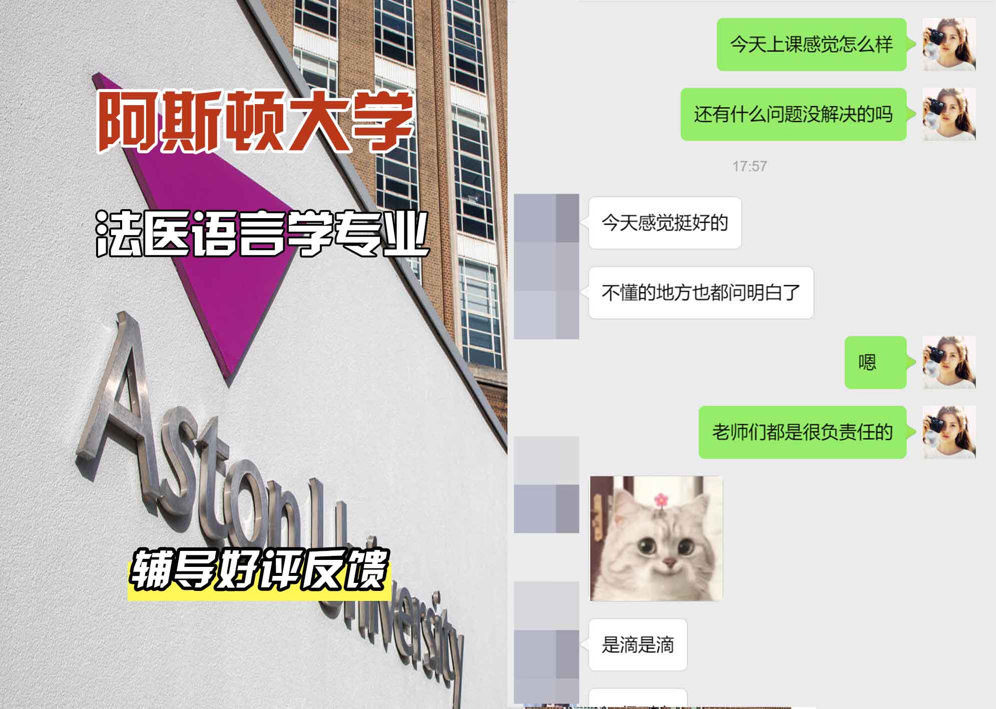 Aston阿斯顿大学法医语言学辅导好评反馈