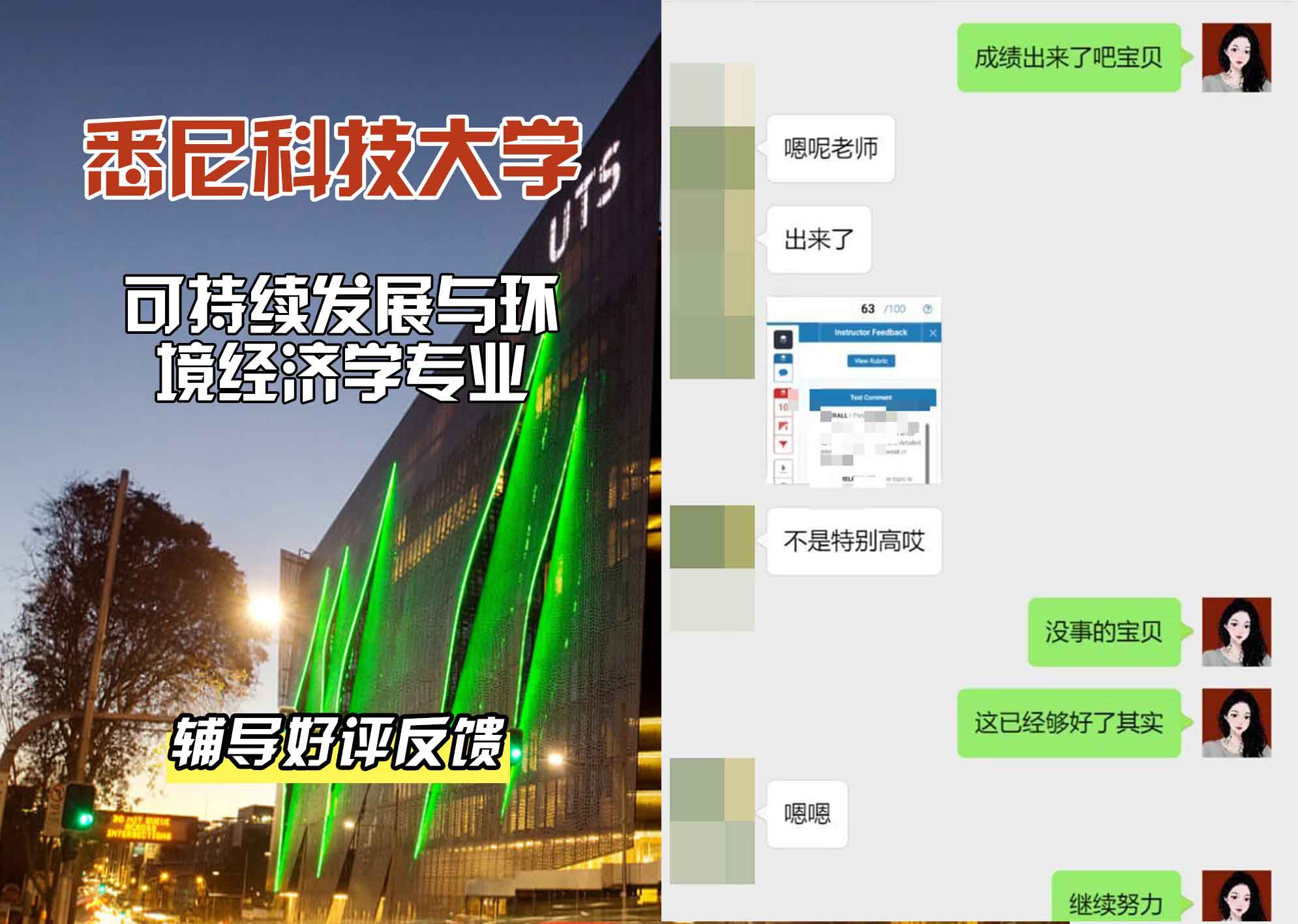 悉尼科技大学UTS可持续发展与环境经济学辅导好评反馈