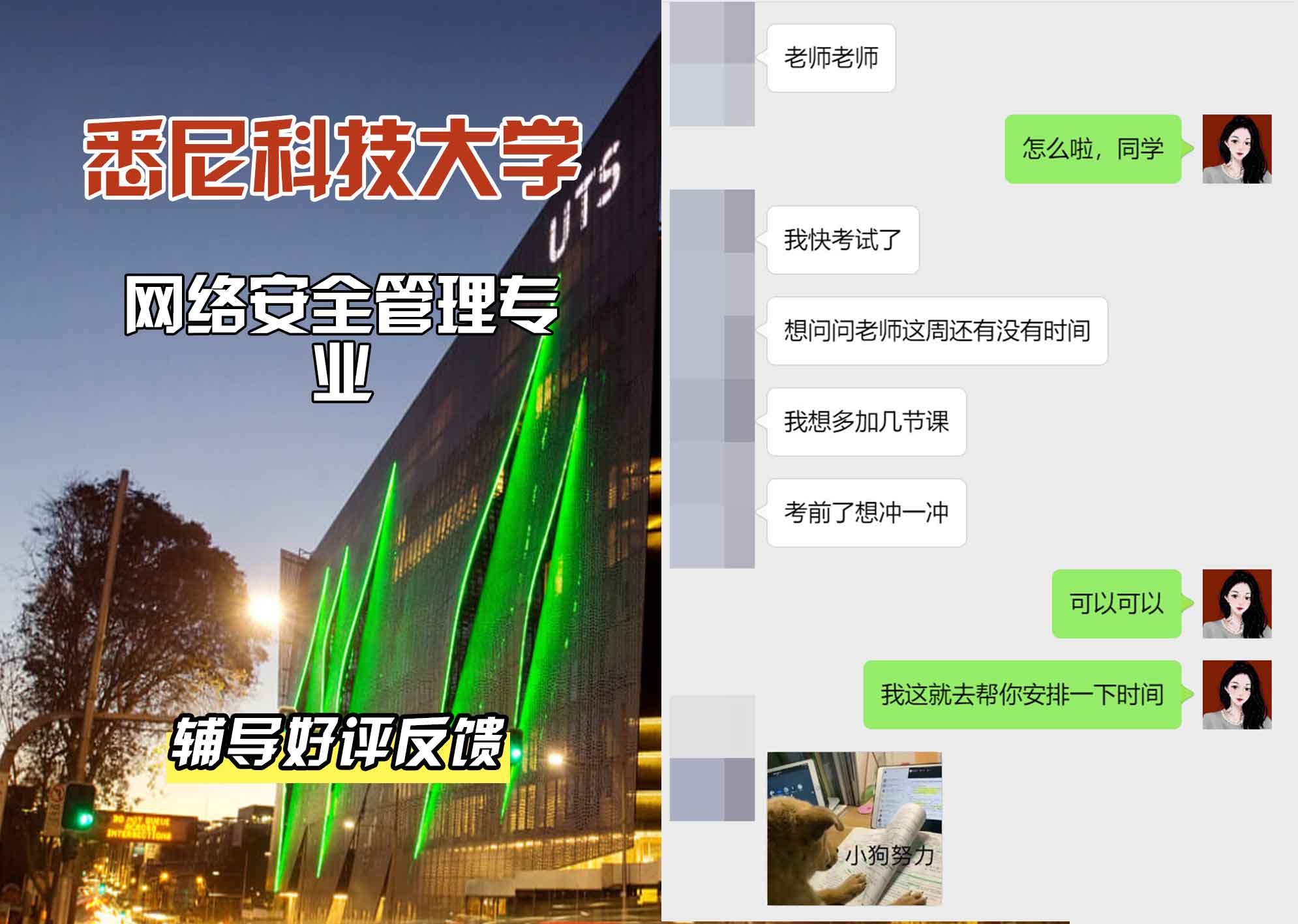 悉尼科技大学UTS网络安全管理辅导好评反馈