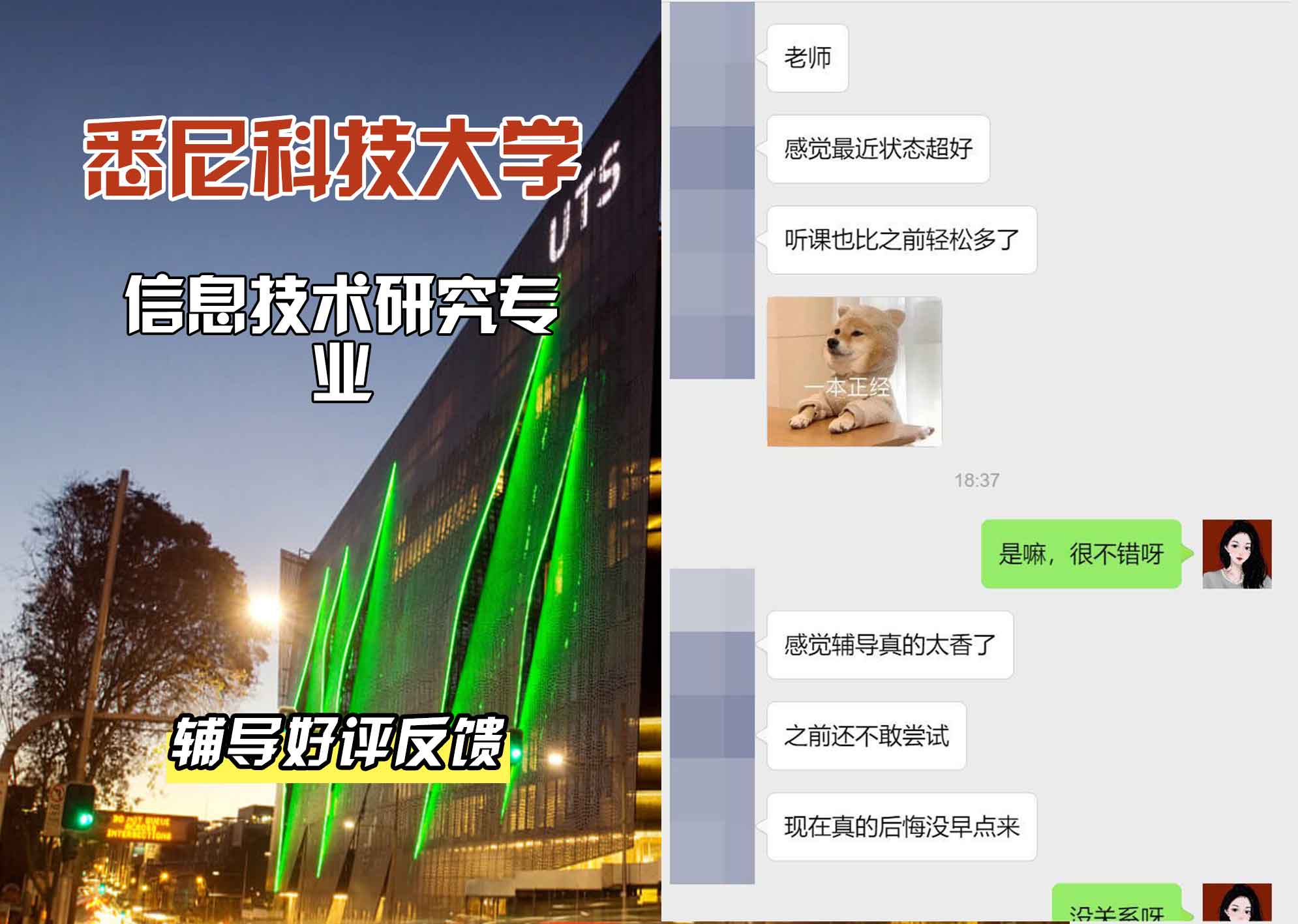 悉尼科技大学UTS信息技术研究辅导好评反馈