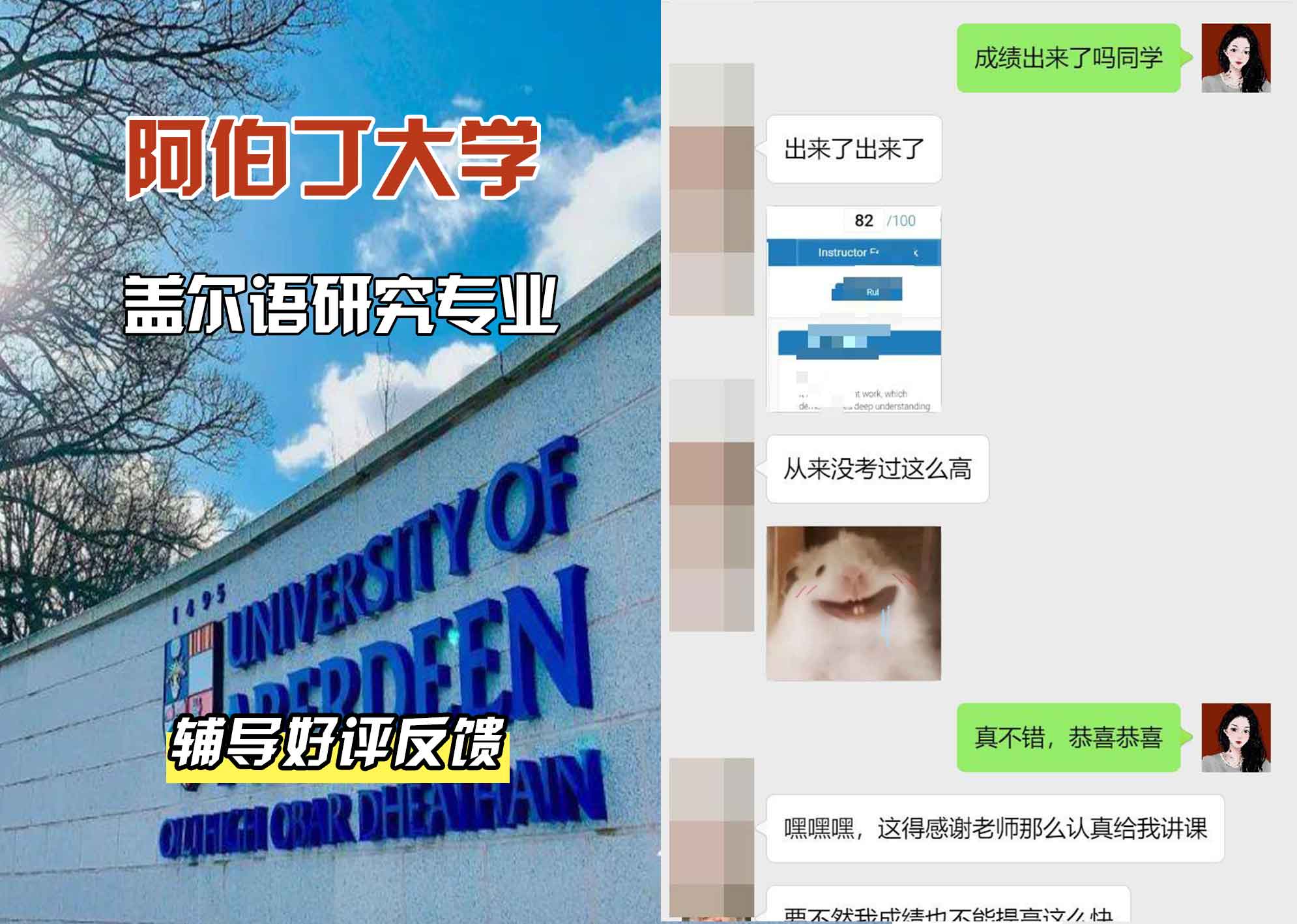 阿伯丁大学ABDN盖尔语研究辅导好评反馈