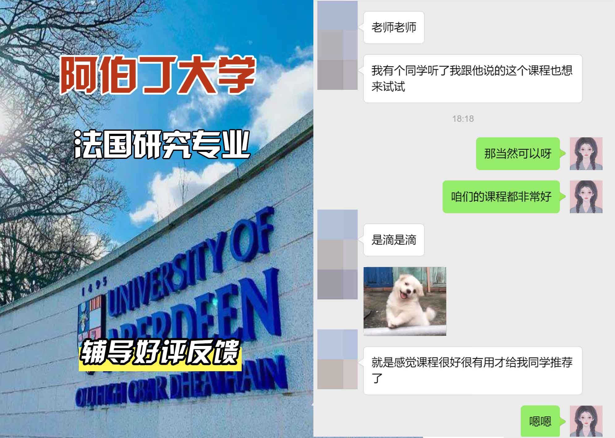 阿伯丁大学ABDN法国研究辅导好评反馈