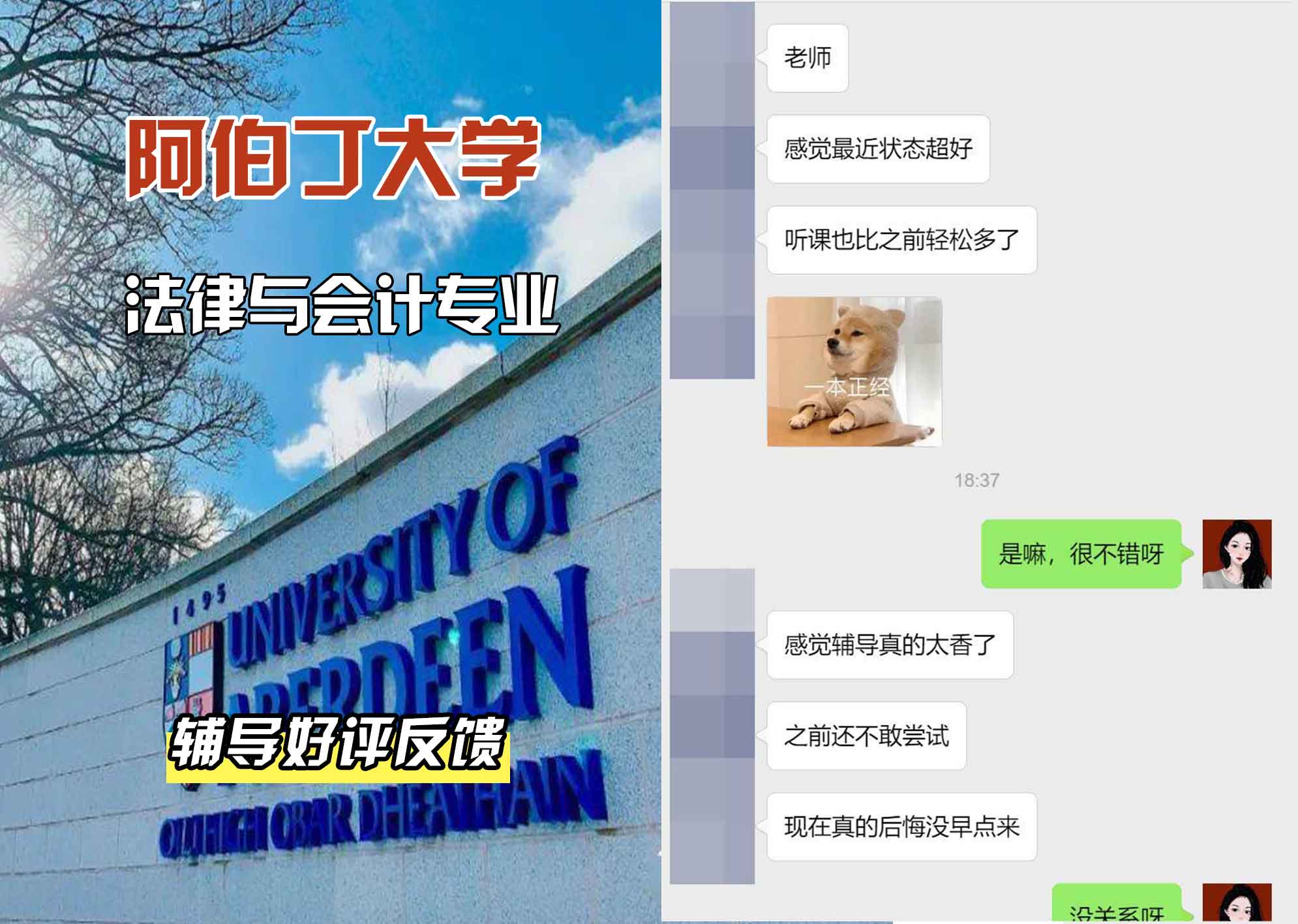阿伯丁大学ABDN法律与会计辅导好评反馈