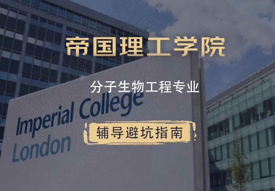 帝国理工IC分子生物工程辅导避坑指南
