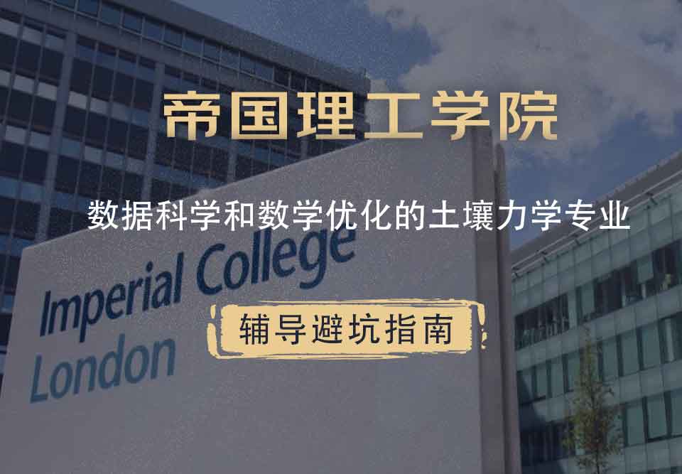 帝国理工IC数据科学和数学优化的土壤力学辅导避坑指南