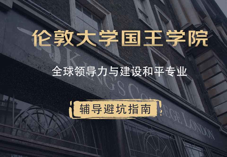 国王学院KCL全球领导力与建设和平辅导避坑指南