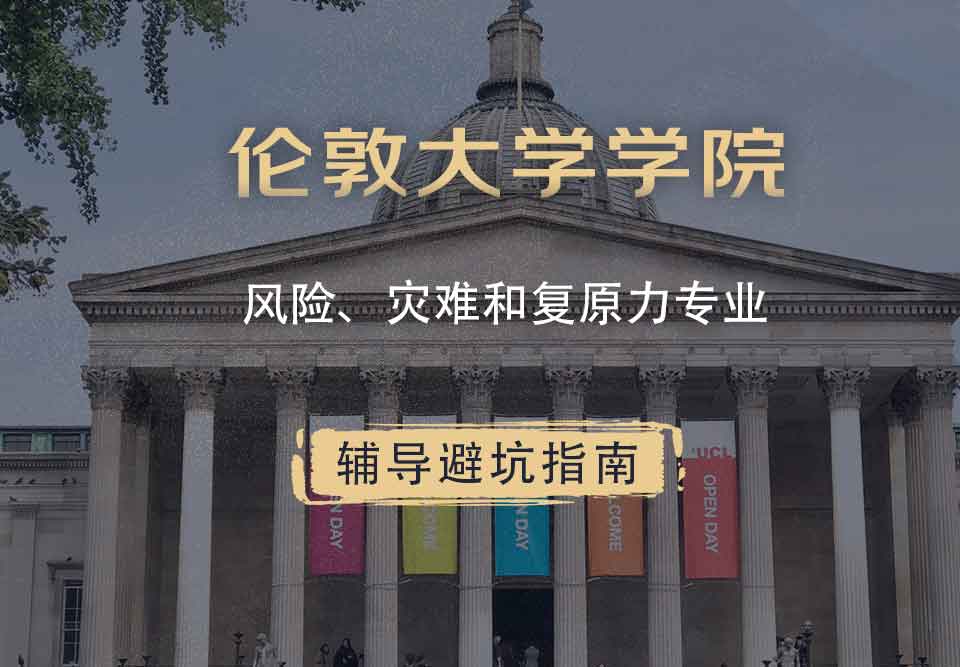 伦敦大学学院UCL风险、灾难和复原力辅导避坑指南