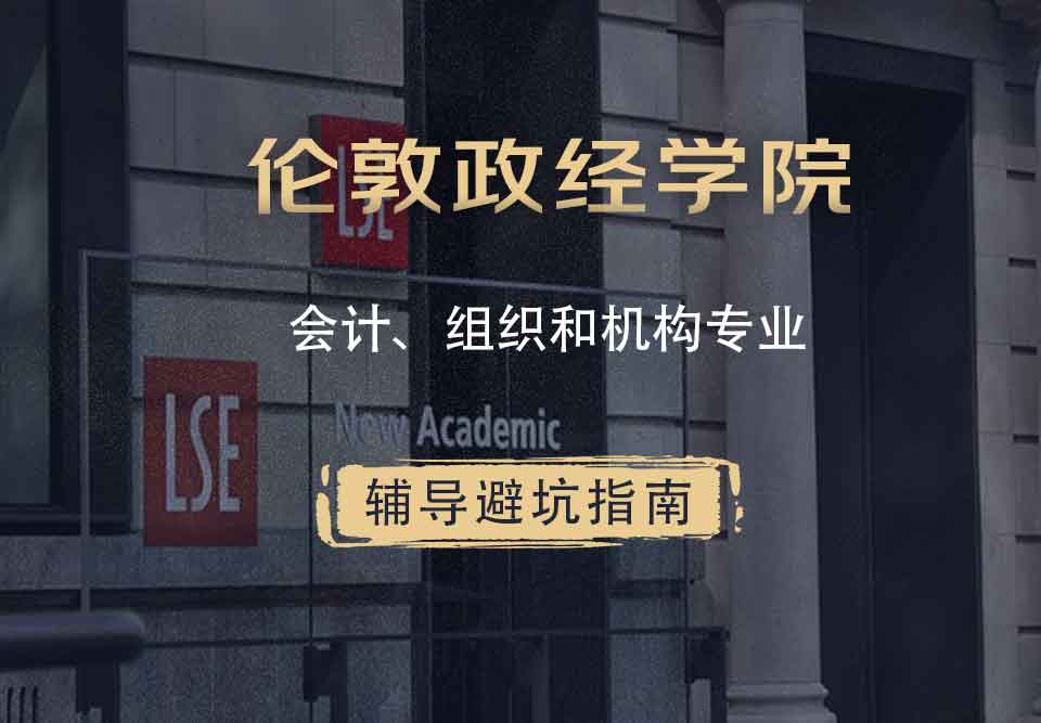 伦敦政治经济学院LSE会计、组织和机构辅导避坑指南