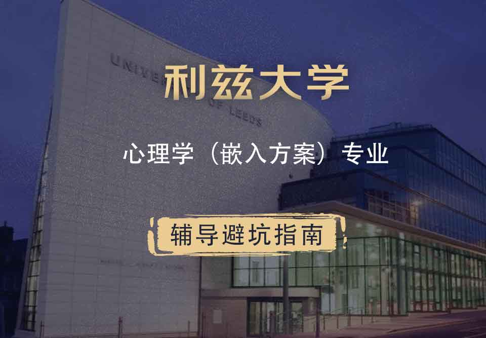 利兹大学leeds心理学（嵌入方案）辅导避坑指南