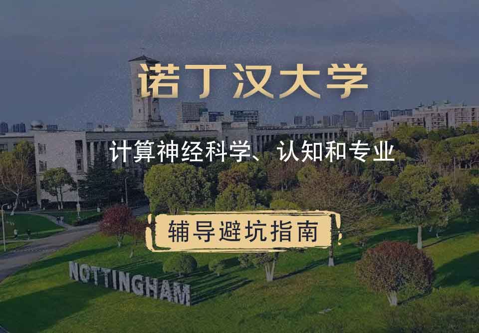 诺丁汉大学诺大计算神经科学、认知和辅导避坑指南