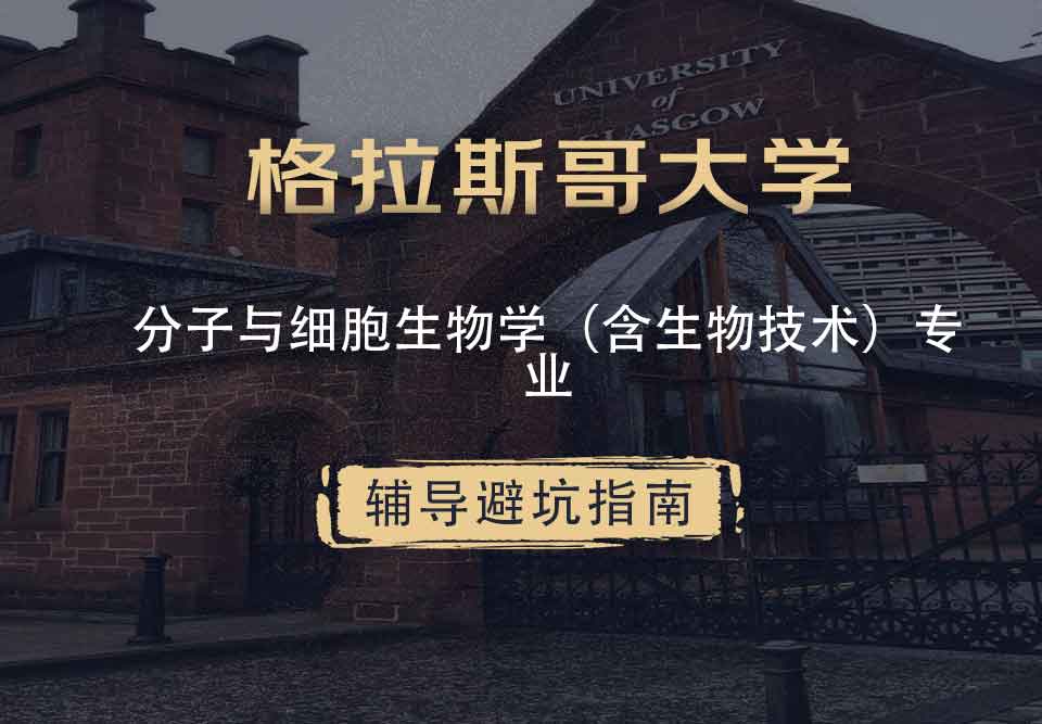 格拉斯哥大学格大分子与细胞生物学（含生物技术）辅导避坑指南