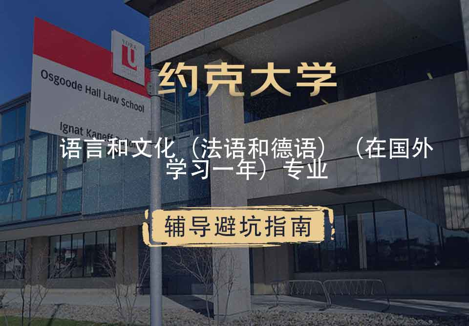 约克大学UOY语言和文化（法语和德语）（在国外学习一年）辅导避坑指南