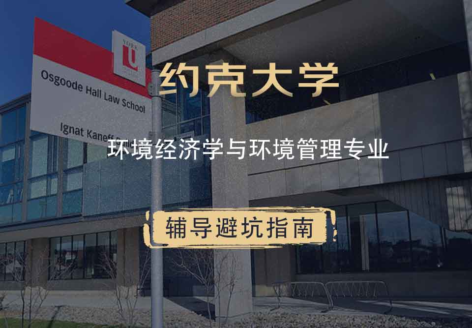 约克大学UOY环境经济学与环境管理辅导避坑指南