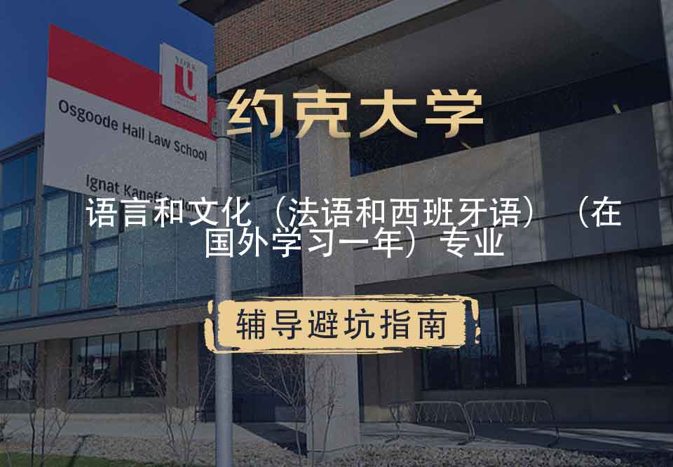 约克大学UOY语言和文化（法语和西班牙语）（在国外学习一年）辅导避坑指南