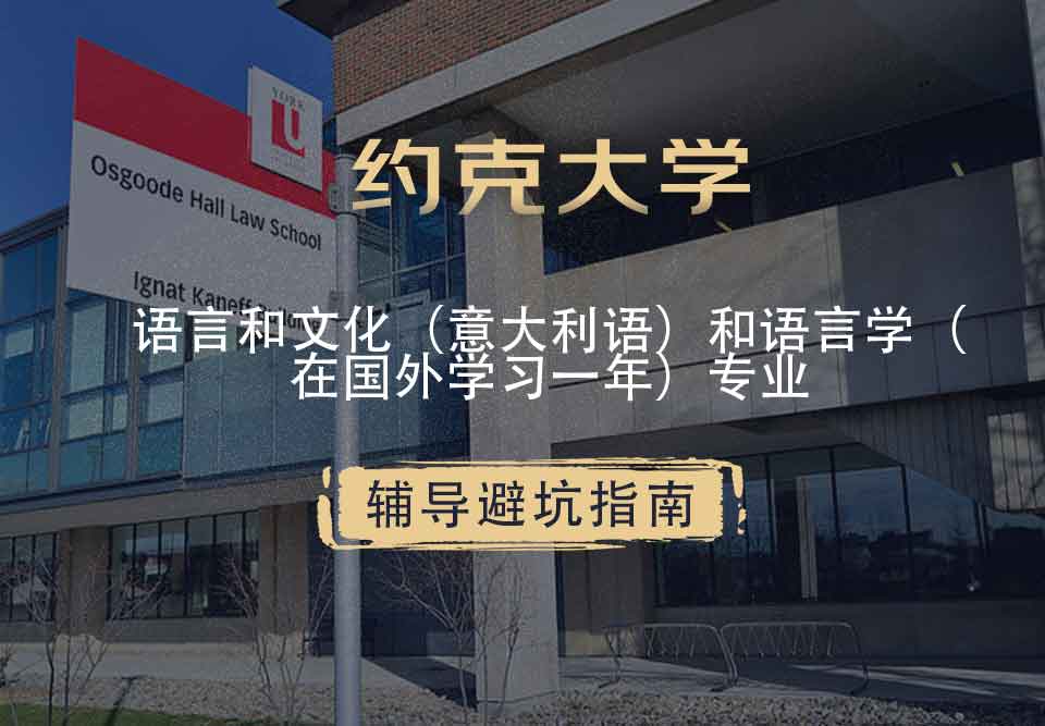 约克大学UOY语言和文化（意大利语）和语言学（在国外学习一年）辅导避坑指南