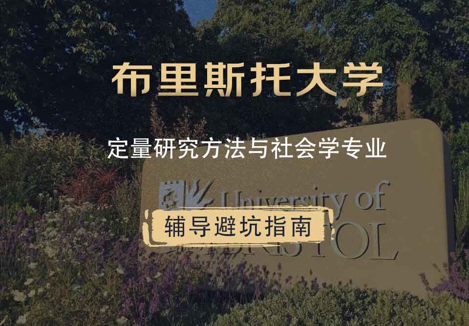 布里斯托大学布大定量研究方法与社会学辅导避坑指南