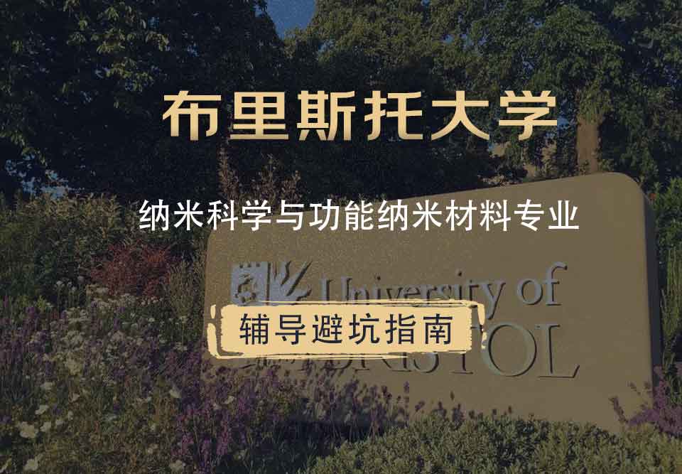 布里斯托大学布大纳米科学与功能纳米材料辅导避坑指南