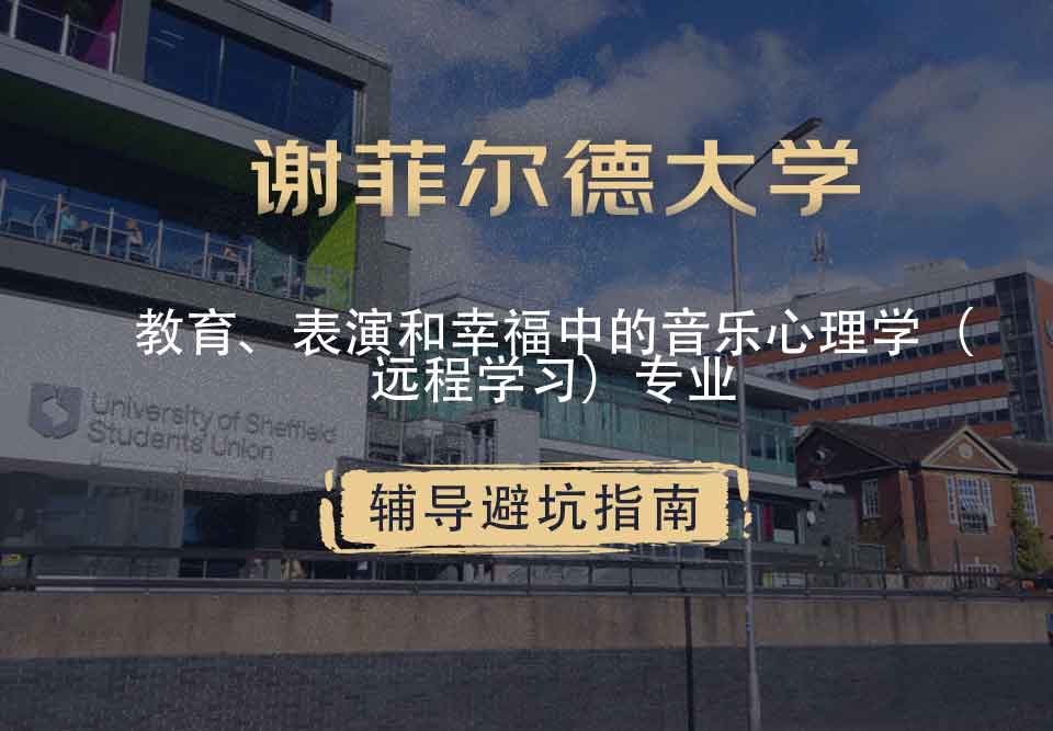 谢菲尔德大学谢大教育、表演和幸福中的音乐心理学（远程学习）辅导避坑指南