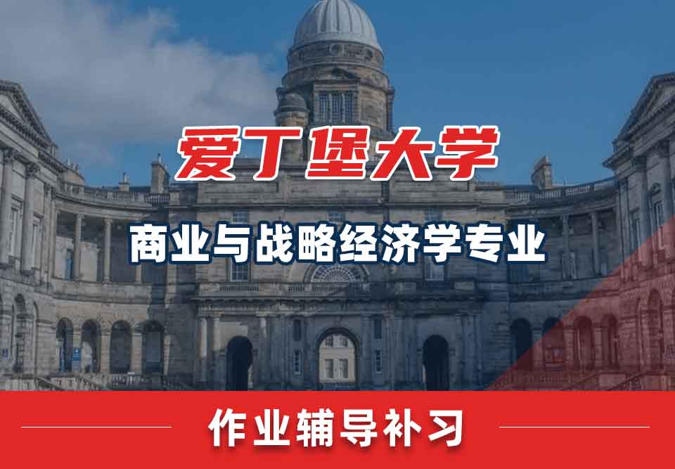 爱丁堡大学爱大商业与战略经济学作业辅导补习