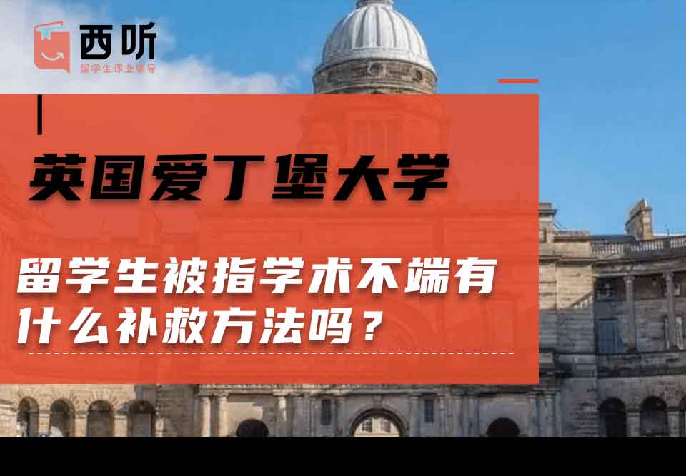 英国爱丁堡大学留学生被指学术不端有什么补救方法吗?