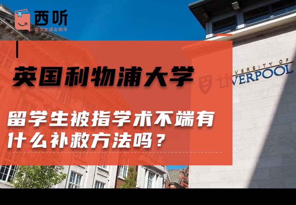 英国利物浦大学留学生被指学术不端有什么补救方法吗?