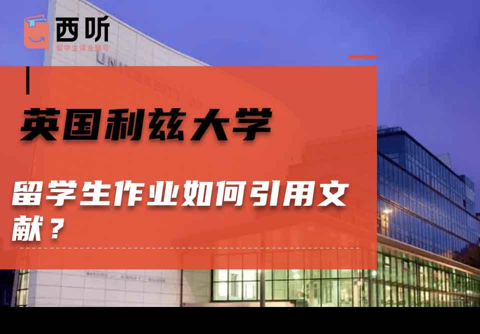 英国利兹大学留学生作业如何引用文献？