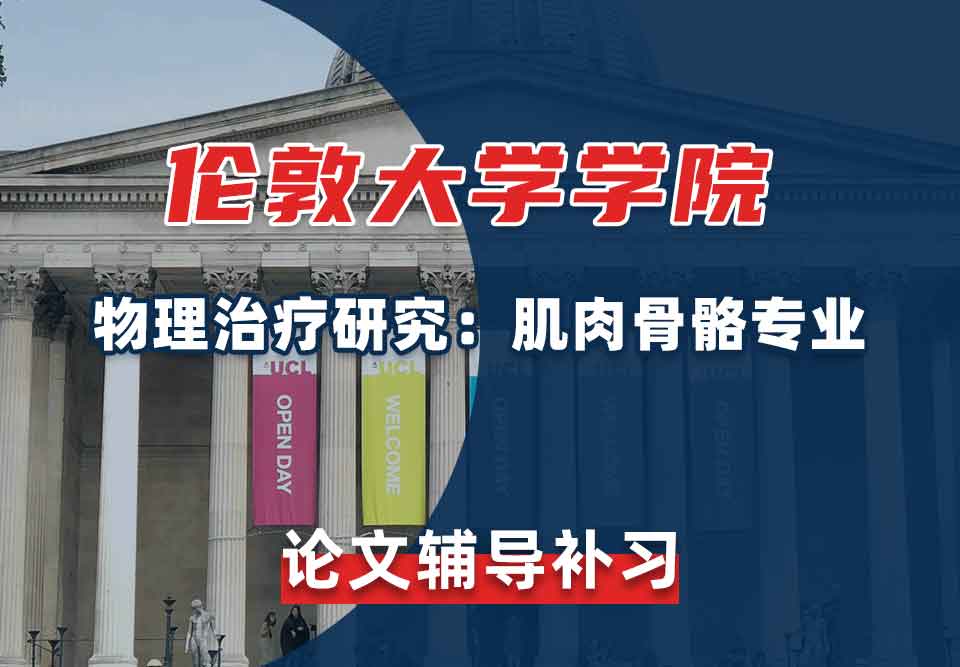 伦敦大学学院UCL物理治疗研究：肌肉骨骼论文辅导补习