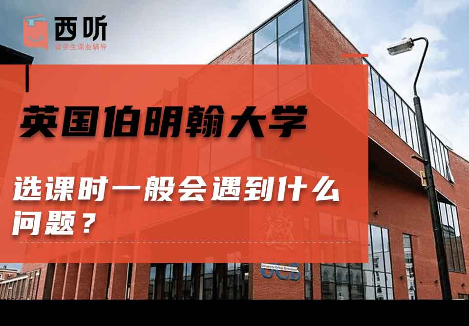 英国伯明翰大学选课时一般会遇到什么问题？