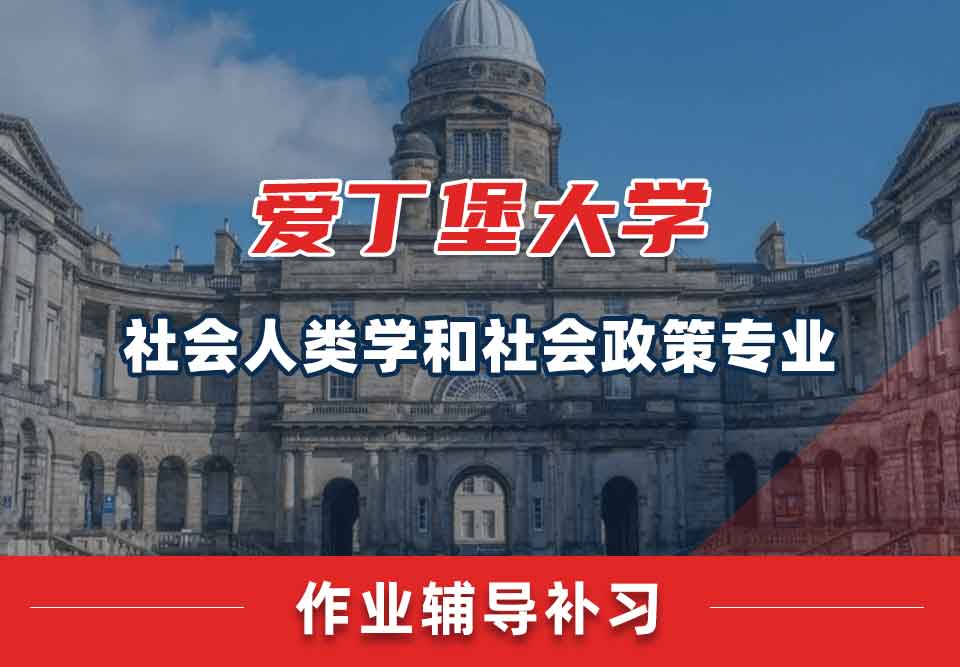 爱丁堡大学爱大社会人类学和社会政策作业辅导补习