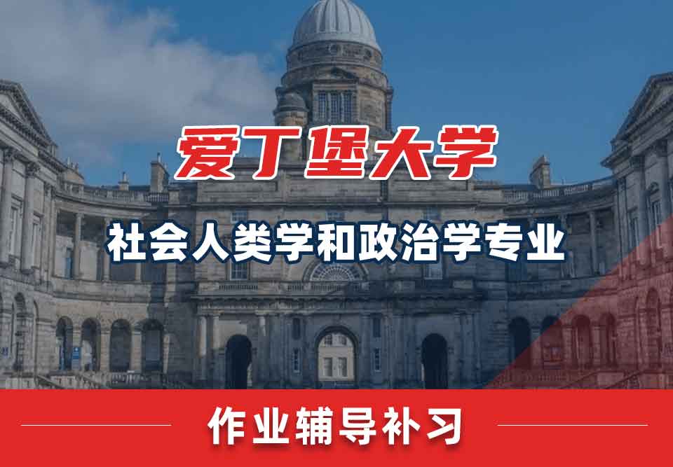 爱丁堡大学爱大社会人类学和政治学作业辅导补习